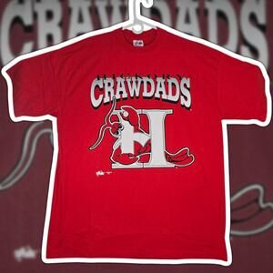 Deadstock NWT 1996 Majestic Hickory Crawdads MLB T-Shirt XXL Single Stitch USA